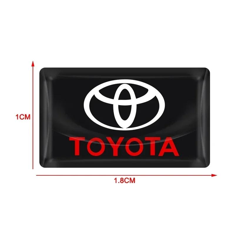 Car Styling 3D Epoxidové Samolepky na Dekoraci Palubní Desky Volantu Auta Pro Toyota Chr Corolla Yaris Rav4 E150 E120 Land Cruiser