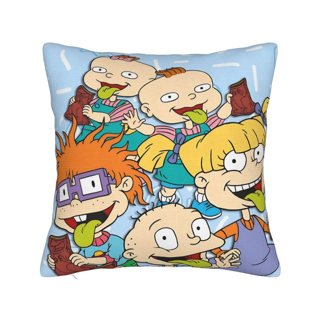 Decorative Pillowcase Cartoon R-Rugrats Merch Seater Throw Pillow Case Cover Square Multi Size