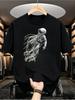 1pc Men'S Graphic T-Shirt Cyberpunk Astronaut Jellyfish Hybrid Short Sleeve Crew Neck