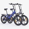 HillMiles Mile 2 Adult electric bicycles 250W motor 36V 13Ah battery 20x3.0-inch tires Shimano 7-speed Hydraulic disc brakes