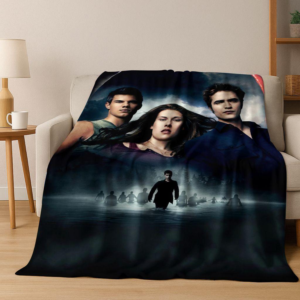2026 New Twilight Isabella Edward Art Flannel Blanket,Cozy Soft Throw Blanket for Home Bedroom Bed Sofa Picnic Cover Gift Kids