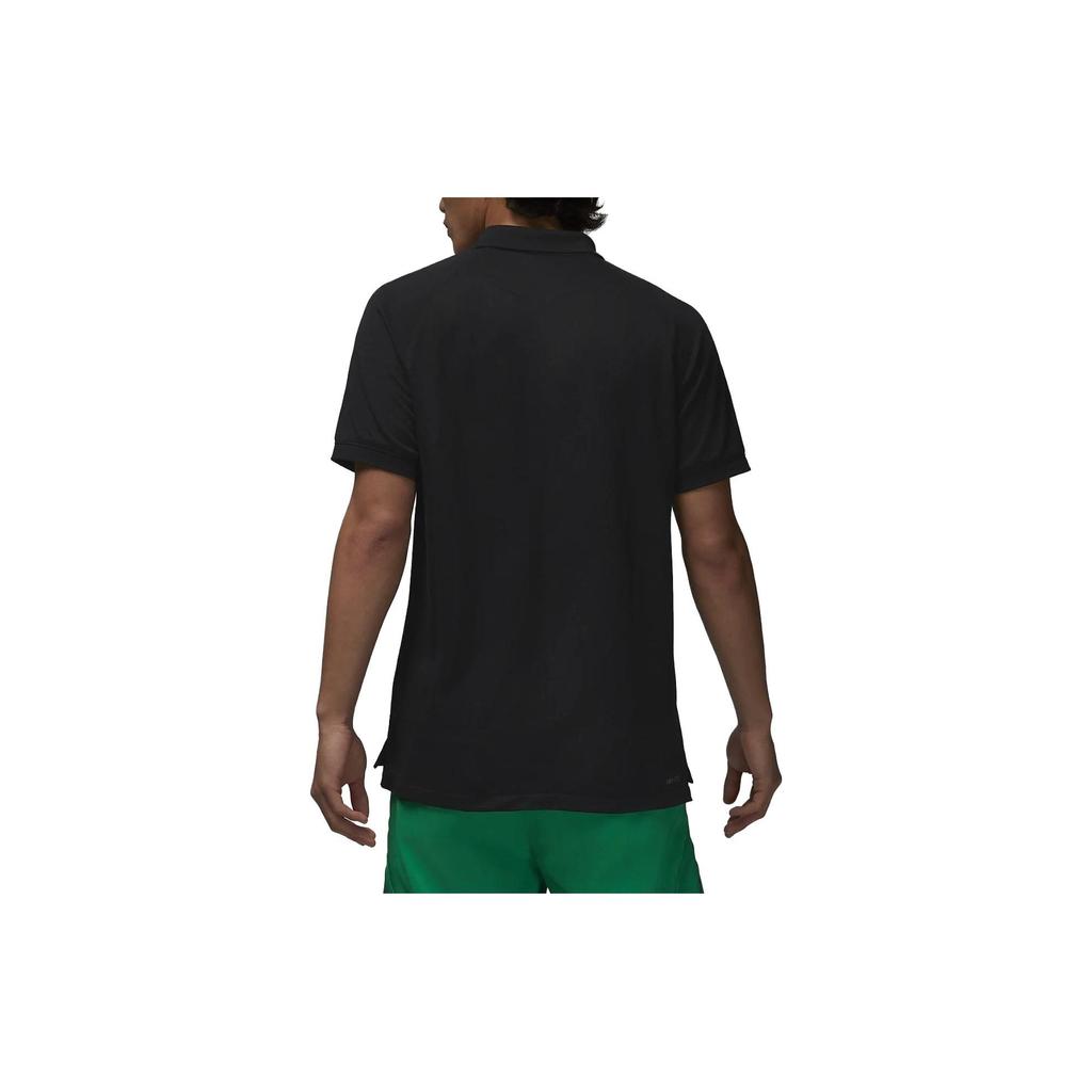 Jordan Koszulka polo z krótkim rękawem z haftowanym logo w czystym kolorze Męska góra Czarna DZ0541-010