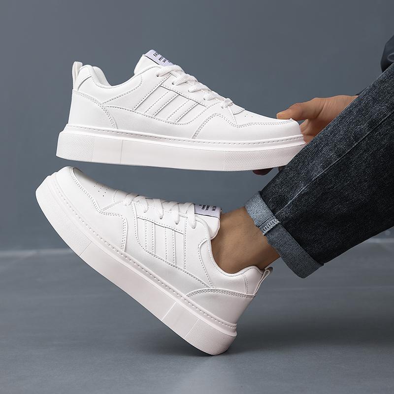 Nové Pánské Klasické Módní Nízké Tenisky na Skateboarding s Tlustou Podrážkou Pohodlné Měkké Podrážky Basketbalové Tenisky