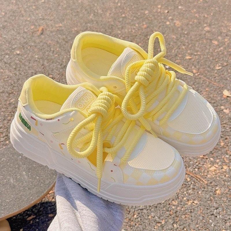 

Summer women s shoes platform bread shoes women s breathable mesh mesh shoes with skirt shoes niche sports board shoes 35
