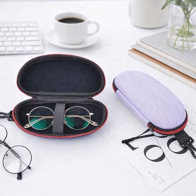 Large Capacity EVA Glasses Case with Carabiner Hook EVA Eyewears Storage Box Dust-proof Anti-scratch Swim Goggles Case Swimming