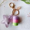 Neuer Kuchen Schlüsselanhänger Mode Auto Schlüsselanhänger Damen Tasche Anhänger Zubehör Frankreich Kuchen Macarons mit Eiffelturm Schlüsselanhänger Geschenk Schmuck