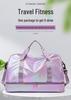 Large Capacity Colorful Shiny Fitness Travel Bag with Wet/Dry Separation - Versatile Crossbody Shoulder Bag