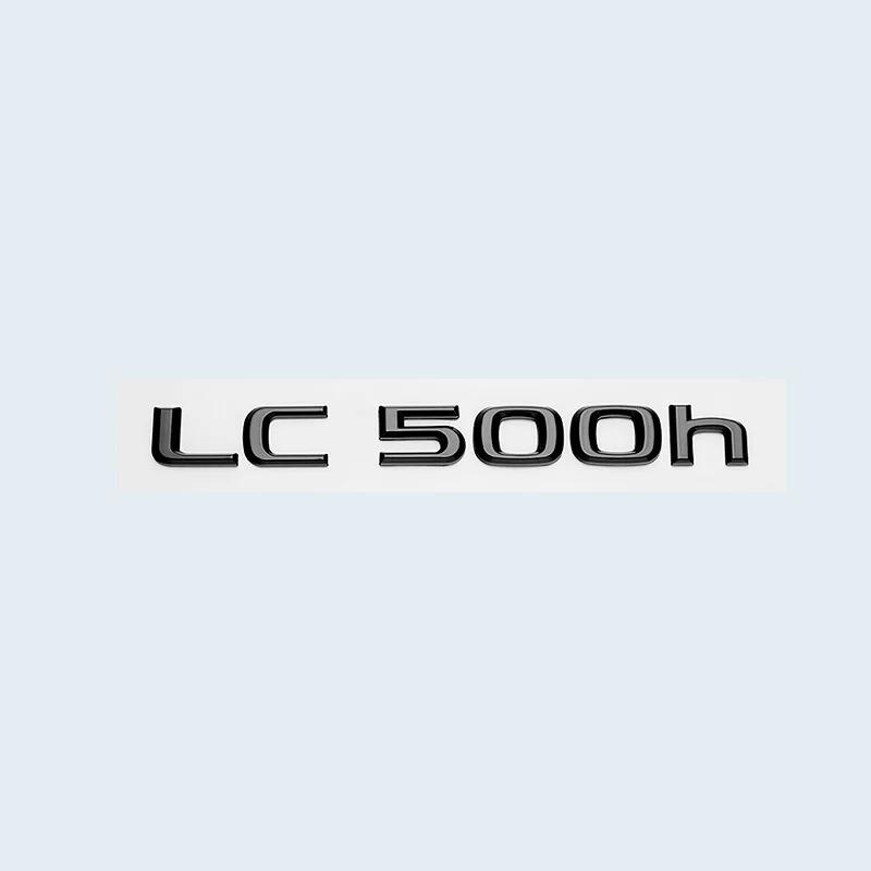 ABS Letters Chrome Glossy Black Emblem Sticker For Lexus CT LC CT200h LC500 LC500h HYBRID Car Trunk Logo Accessories