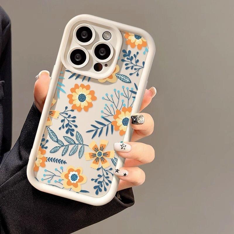 Plant Flowers For iPhone16ProMax Phone Case 14 Apple 13 Frosted 12/15 Premium 11 Fine Pores