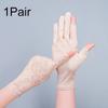 1Pair Gloves Outdoor Driving Breathable Lace Non-slip Touch Screen Anti UV Wave Point Sunscreen Nylon
