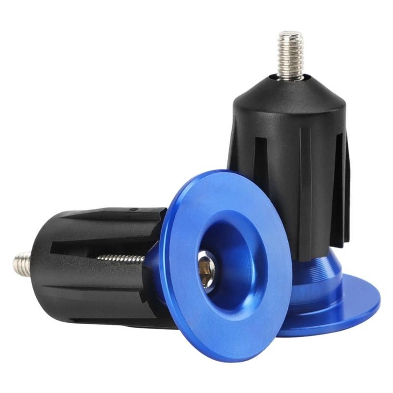 Universally Fit Aluminum Bike Handlebar End Cap Easy To Install Handlebar End Plugs For Various Riding Conditions