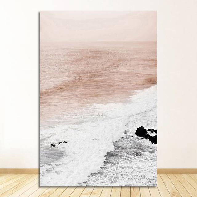 Duvar sanatı tuval yağlıboya Tatil Seyahat Posterler Baskılar Resimleri için Oturma Odası Ev Dekorasyon Modern Manzara Tropik Bitkiler