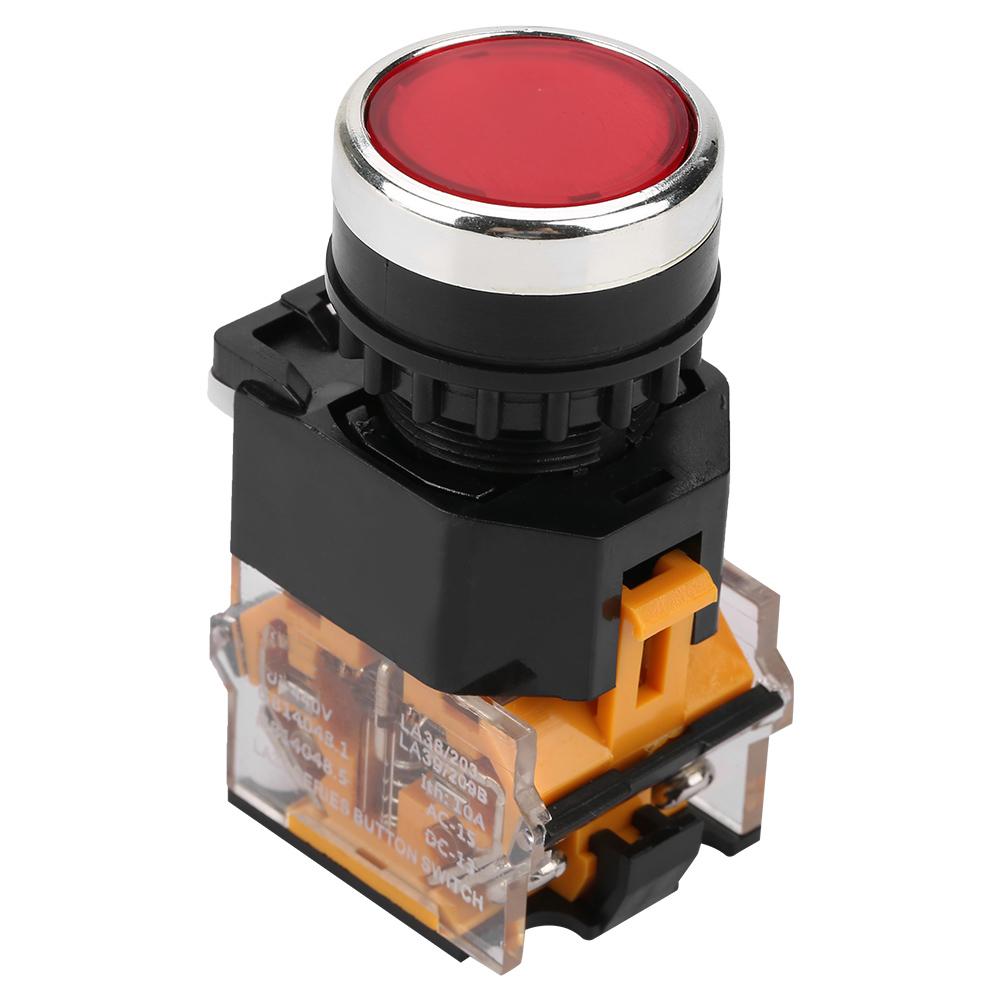 

Self Locking Flat Head Red Push Button Switch LA3811BNZS(LA3811S)
