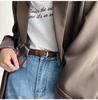 Hong Kong Retro Leather Belt for Women 2025: Genuine Leather, High-End, Versatile for Jeans, Stylish Waist Accessory