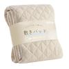 Kumori Single Size Bed Pad (100x200cm, Beige) - Washed, Soft, Skin-Friendly, Peach Skin Finish, Wrinkled Texture, Smooth, Durable, Moisture-Wicking,