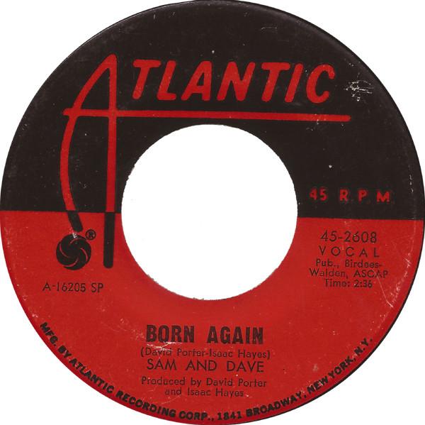 7inch Record SAM & DAVE - Born Again / Get It 452608 Atlantic 1969 US Soul/Funk Used
