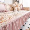 Luxury European Pink Sofa Cover Four Seasons Universal Chenille Sofa Cushion Home Living Room Decoration Jacquard Couch Covers
