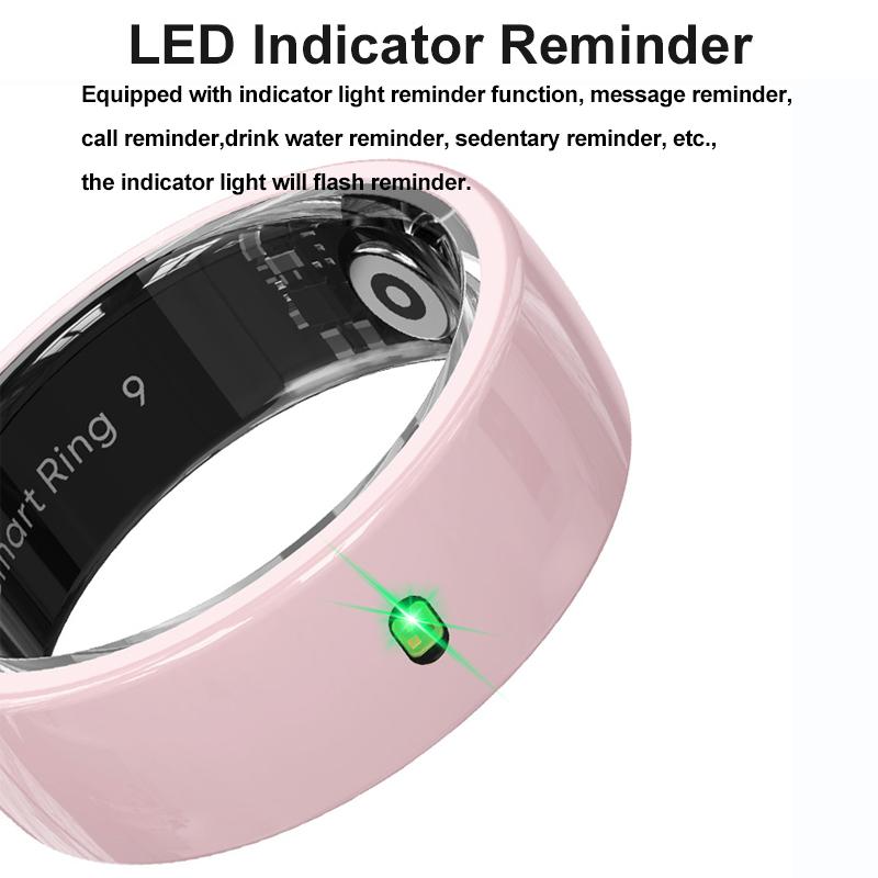 R05 NFC Smart Ring with Charging Case for Men Women,Health and Sleep Monitor,5ATM Waterproof,Multi-sport Mode For Android IOS