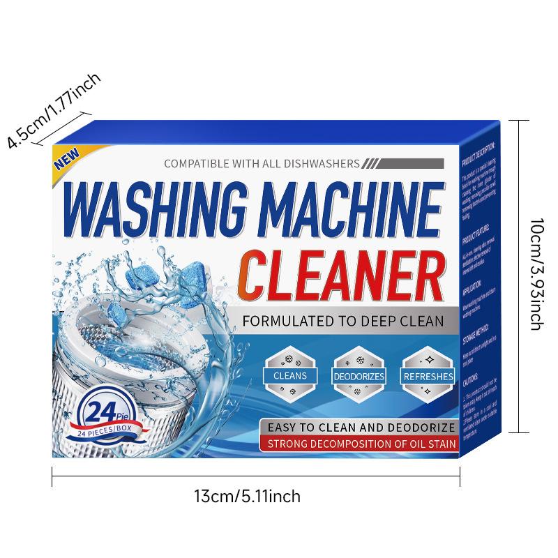 Washing Machine Cleaner Tablet Washer Deep Cleaning Tank Effervescent Descaling Machine Odor Removal Laundry Machine Clean Agent