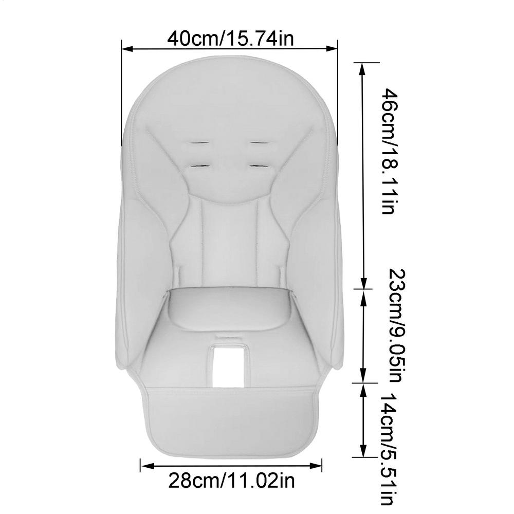 Kids Highchair Cushion Pad High Chair Dining Protection Cover Cushion PU Leather And Sponge Comfortable Seat Pad Boy And Girl