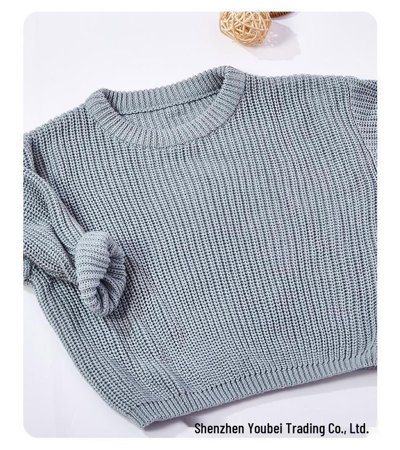 Baby Unisex 100% Cotton Knit Sweater - Soft & Comfortable