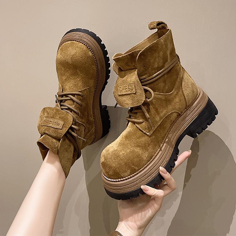 2026 Flats Platform Ankle Boots for Women Casual Fashion Sport Shoes Cozy Dress Winter Boots Designer Brand Short Botas Female