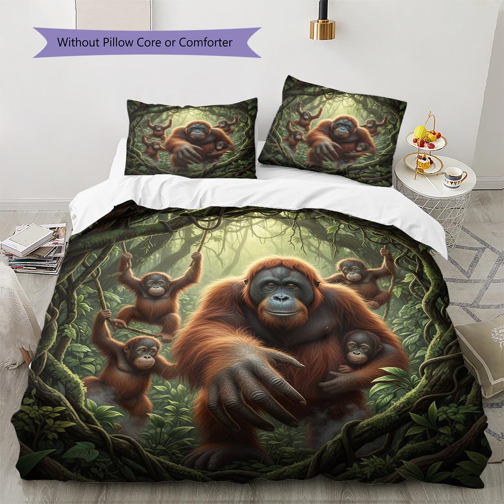 Cartoon Pattern Bedding Quilt Set Quilt Cover Pillowcase Home Decoration Birthday Gift (1 * duvet cover + 2 * pillowcase, without core)