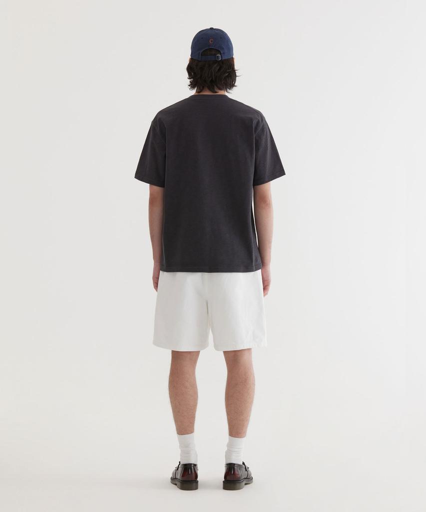 COVERNAT Slub Crack C Logo T-Shirt Charcoal