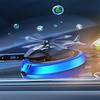 Car Air Freshener Helicopter Solar Rotating Aroma Diffuser Alloy Perfume Bottle Holder Ornament Auto Interior Decor Accessories