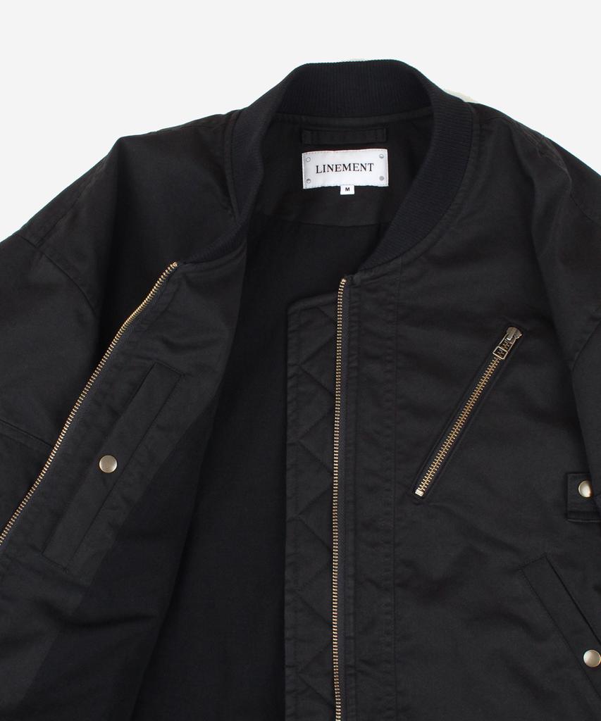 Linement Double Zip Ma-1 _ Black