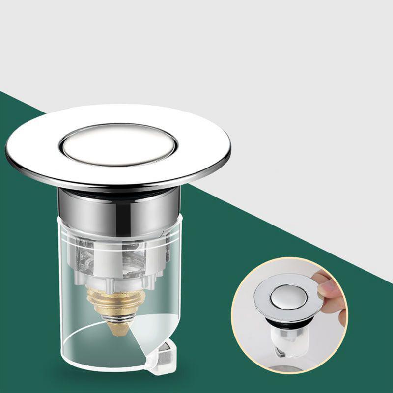 Sink Drain Stopper Anti-Clog Hair Catcher Pop-Up Sink Strainer For Kitchen Home Bathroom Bathtub Hair Garbage Disposal Tub