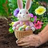 1PC Creative Garden Plug Rabbit Easter Egg Garden Decorative Plug Easter Atmosphere Decorative Props PVC