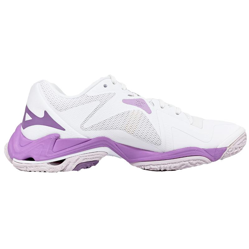 Mizuno Wave Lightning Z8 Hvit Patrician Lilla Dame Sneakers Quince V1GC240010