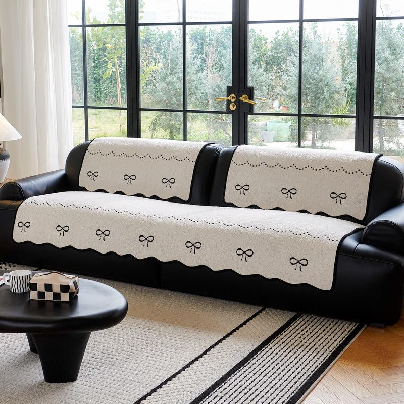 

Autumn And Winter New Special-Shaped Sofa Cushion Advanced Sofa Cover One Piece Non-Slip Straight Row Seat Cushion Cover 90*70cm