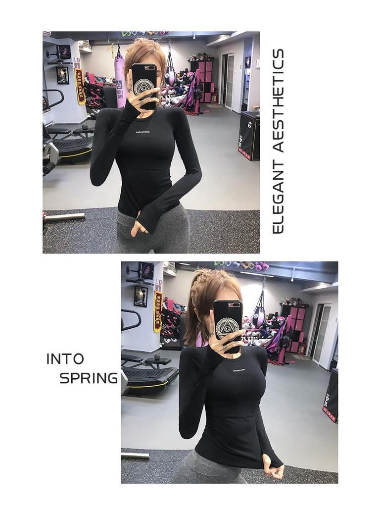 Long-Sleeve Quick-Dry Breathable Yoga & Running Top