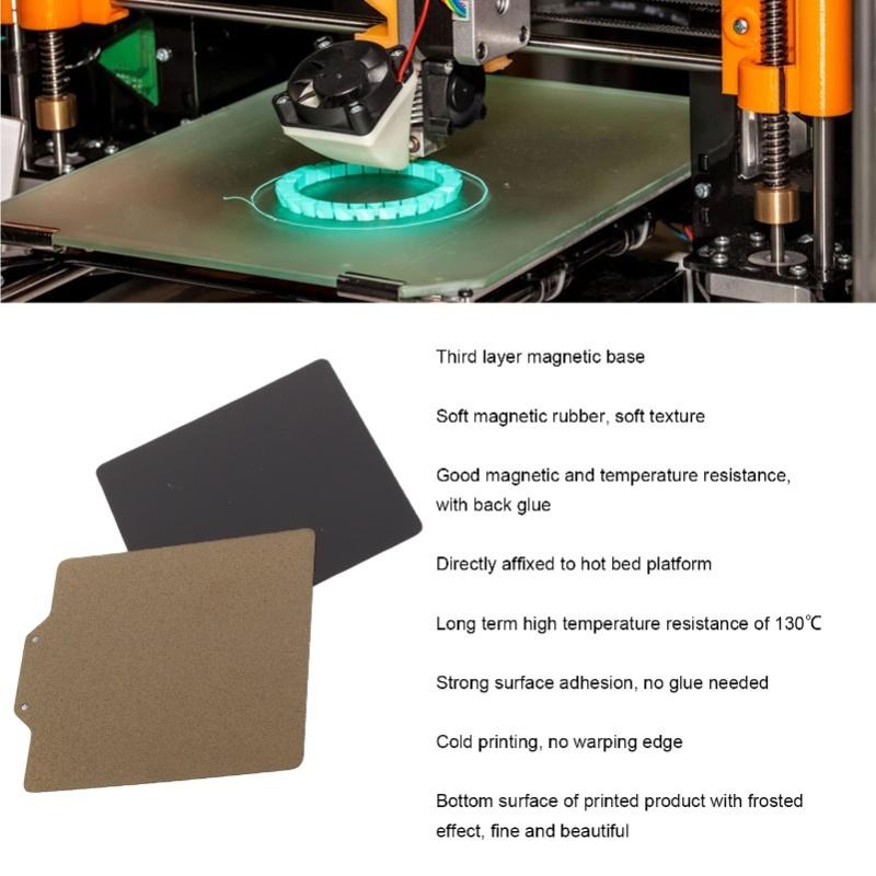 Spring Steel Build Plate Magnetic 120x120mm 2 Sided PEI Powder Painted For Voron 3D Printer Accessories