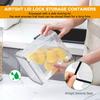 Food Storage Containers 6Pcs-1Set PP Plastic Airtight Grain Storage Box Kitchen Organizer Pantry Dry Food Rice Flour