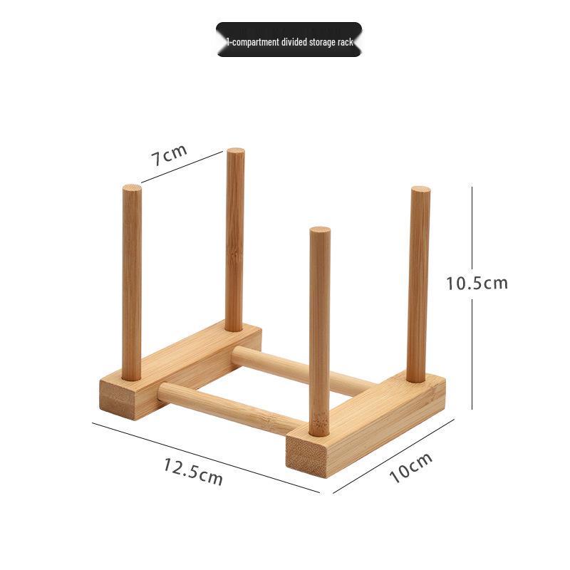 Bamboo Dish Drainer & Cup Holder: Creative Kitchen Storage Rack