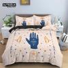 Sun And Moon Duvet Cover Mystical Hamsa Hand Bedding Set Microfiber Divination Eyes Comforter Cover King For Kids Adult Bedroom