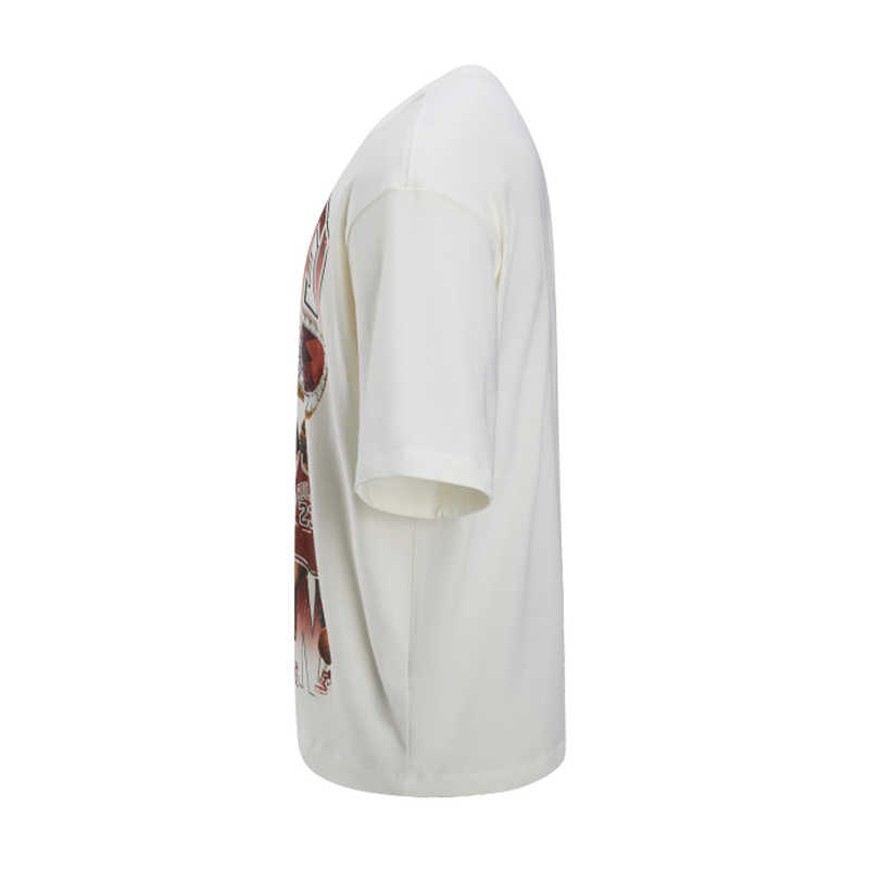 Jordan Flight Essentials Crew Neck American Vintage Loose Short Sleeve T-Shirt Men Tops Sail Campus-Red HM7132133