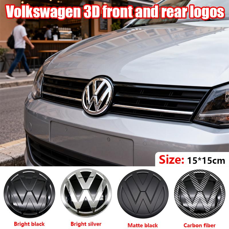 ABCD1 Volkswagen VW Front Grille Rear Trunk Emblem Badge Lid Cover Logo Decoration Sticker For Tiguan 2017 2018 2019 2020 Accessories