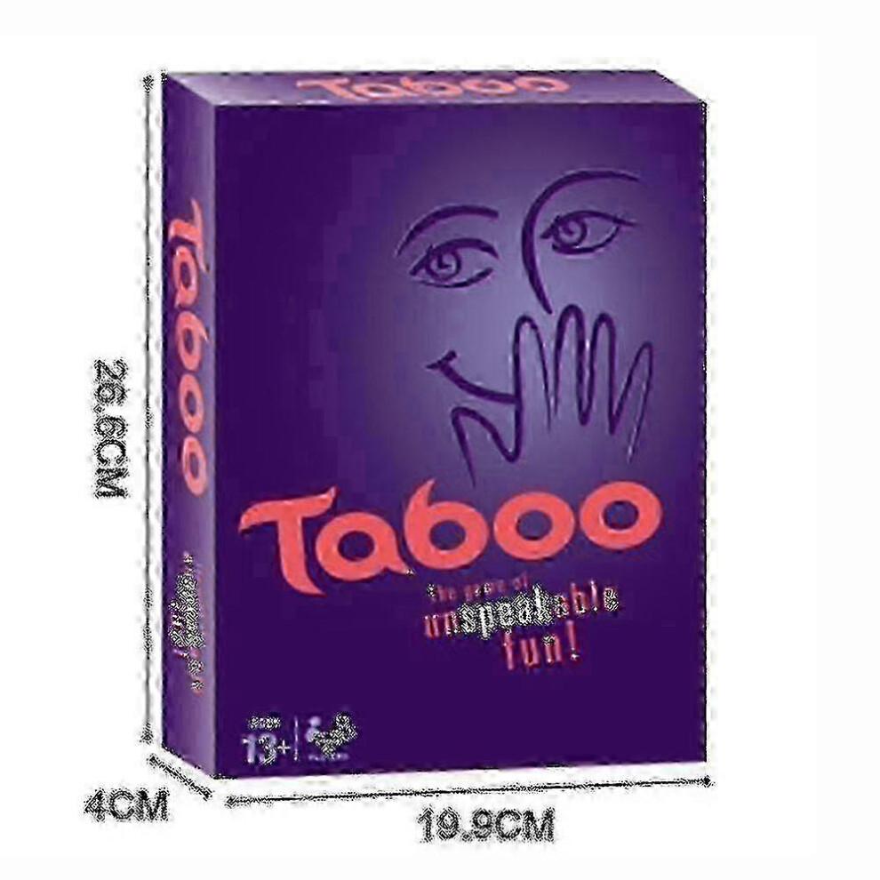 26-27 Taboo Game Classic Hourglass Timing Family Board Game WHBYV
