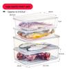 Plastic Japanese-Style Fresh-Keeping Box with Lid for Refrigerator Storage