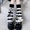 Leg Warmers for Women y2k Loose Socks with Chain A subculture leg cover with a gothic skull Perfect for Harajuku gothic and gyaru Keeps legs
