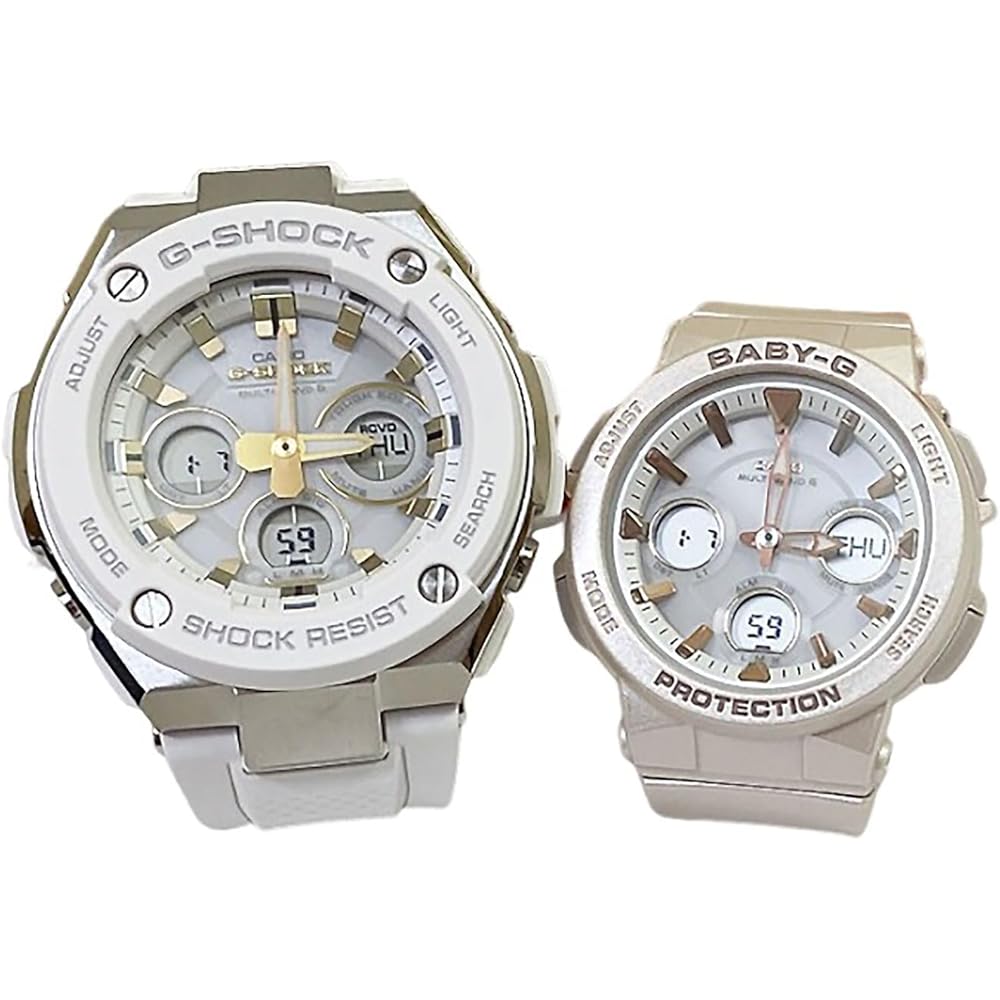Casio G-Shock Baby-G Analog-Digital Solar Watch Set with Original Pair Case GST-W300-7AJF BGA-2510-4AJF