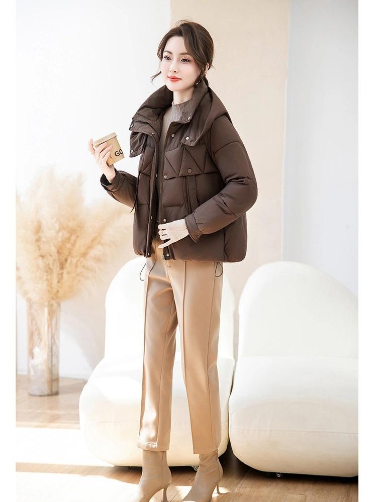 Women’s Short Hooded Windproof Thicken Warm Winter Jacket