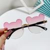 New Children Bear Ears Sunglasses Children's Cartoon Transparent Fashion Sun Glasses Kids Travel Eyewear UV400