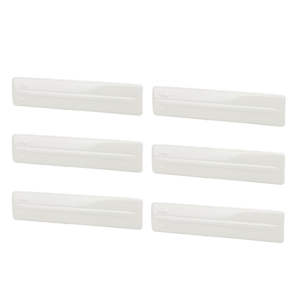 6PCS Roof Rack Removal Cover High Strength ABS Roof Drip Rack Molding Trim Clips Set for Fj Cruiser 2007‑2014 White OE: