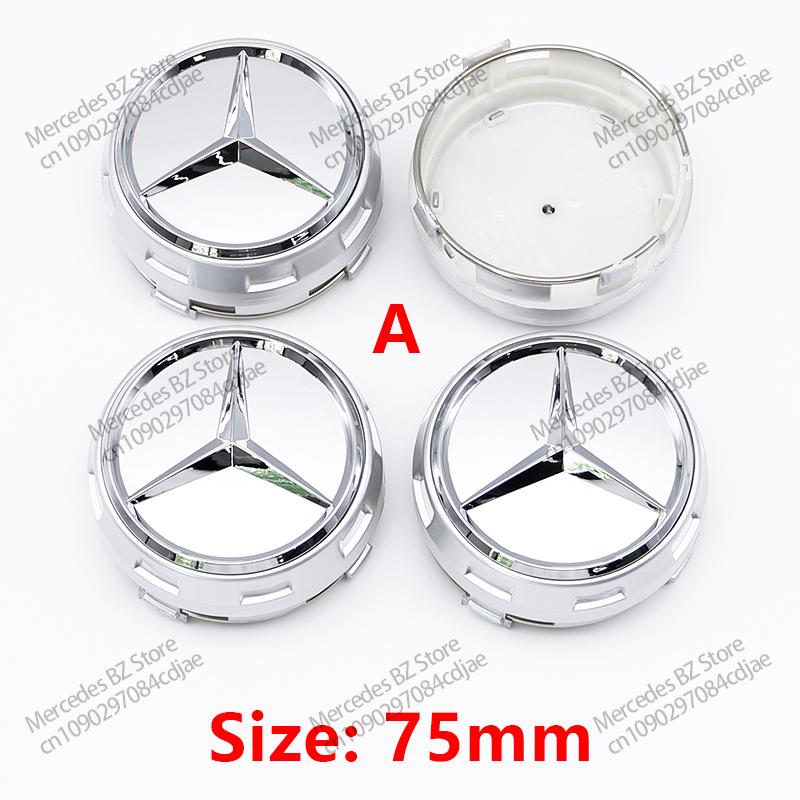 

ABS 75MM Car Wheel Center Cap Replacement Hubs Cover Badge For Mercedes Benz AMG A0004000900 Auto Styling Modified Accessories