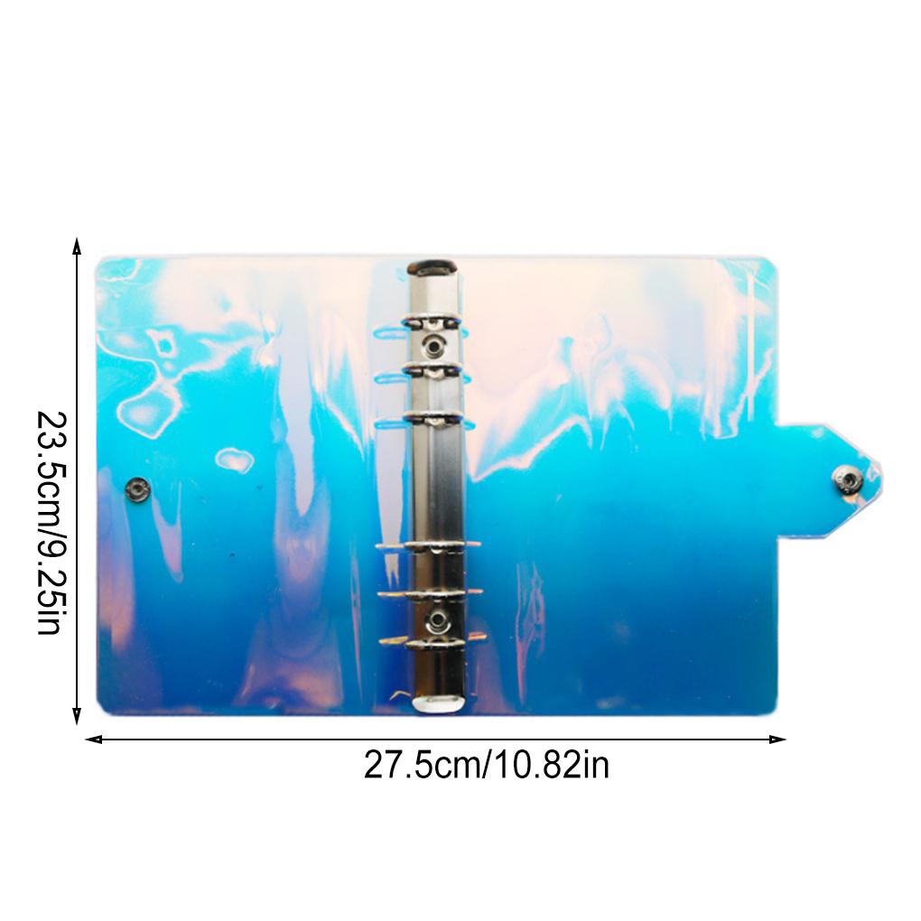 1 Piece Zipper Binder Clear Pockets System Ple Style Documents Holder Storage Containers for Home School Office Supplies